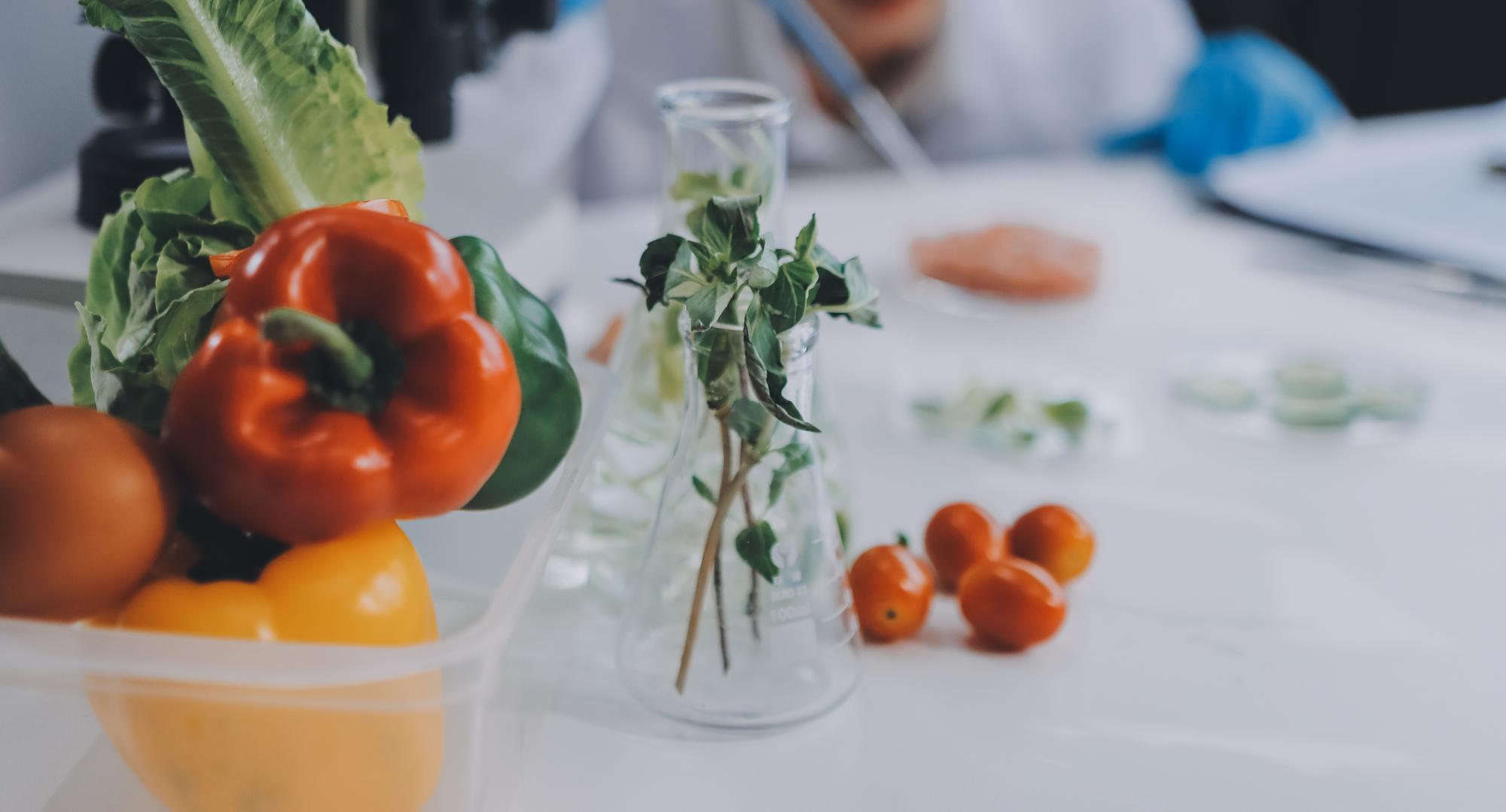 Preparazione di ingredienti freschi sul piano di lavoro